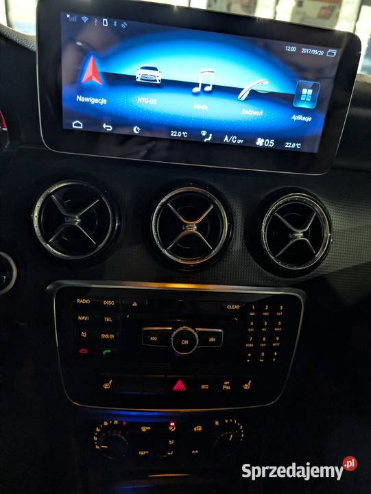 Mercedes A180 16 Benzyna Czarny Mat Panamericana podgrzewane fotele łódzkie sprzedam