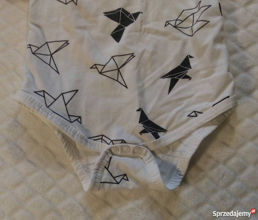 Body krótki rękaw ptaki origami 80 uniseks Pozostałe Rogoźnik