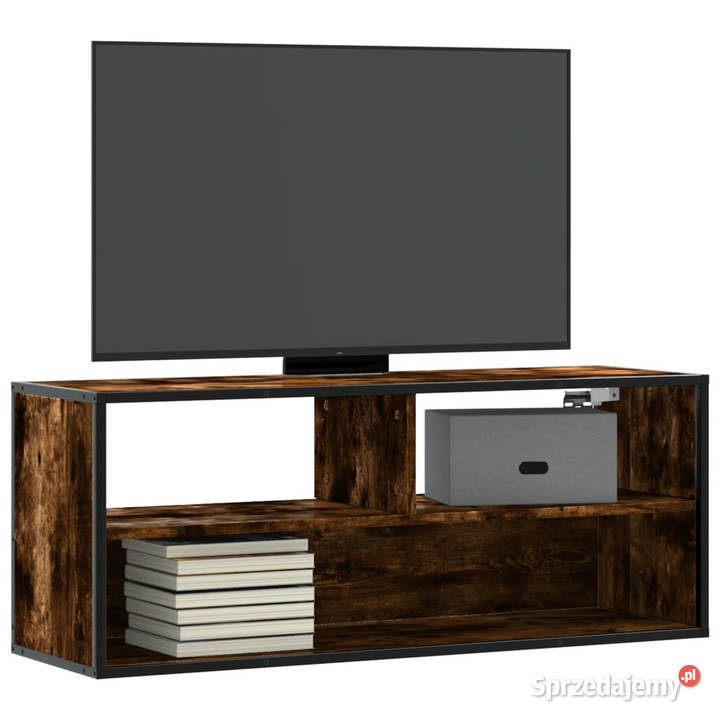 Szafka pod telewizor przydymiony dąb 100x31x395