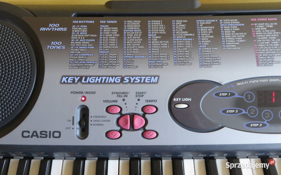 Keyboard CASIO LK35 podświetlane klawisze ze Instrumenty klawiszowe i MIDI Lubin sprzedam