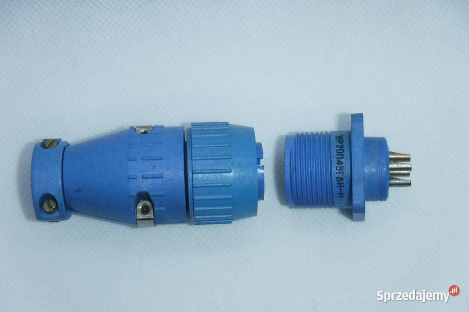 Złącze SzR20P4ZG8NM 4 piny kewlar wtyczka 2048