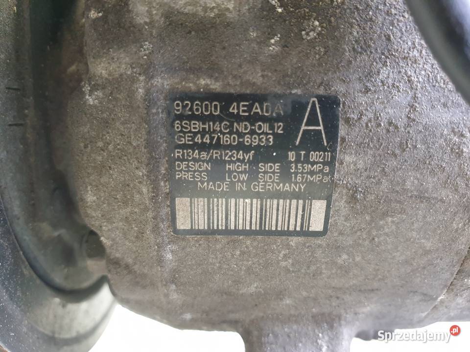 SPRĘŻARKA KLIMATYZACJI Renault Talisman 15 DCI Kompresory klimatyzacji