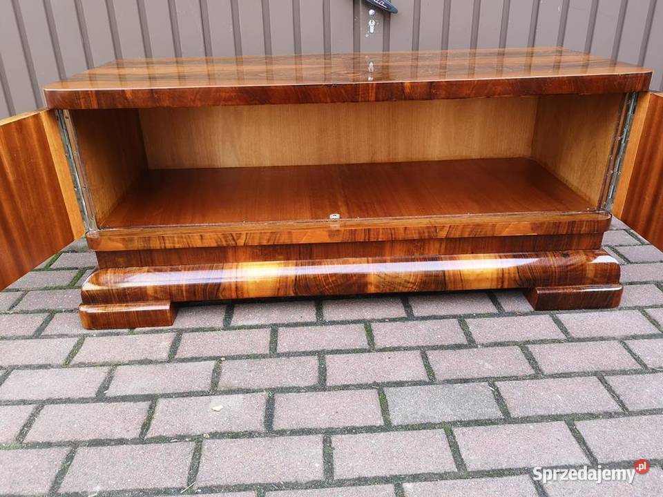 Komoda ARTDECO Orzech Niska Stara Antyk Politura Swarzędz