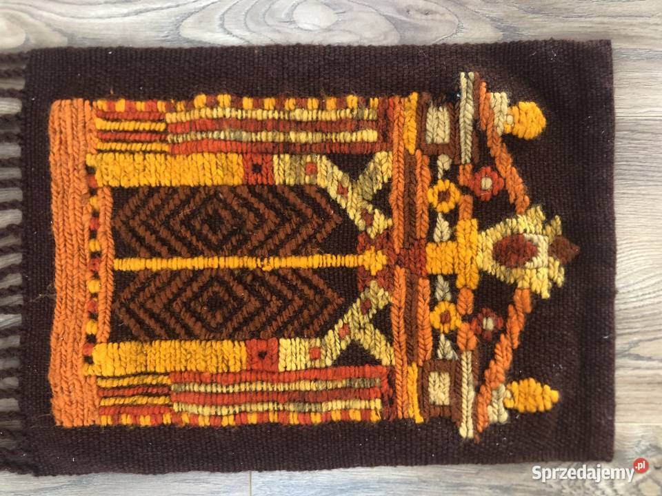 Wełniany kilim Cepelia lata 70 XX w Vintage PRL Kraków sprzedam