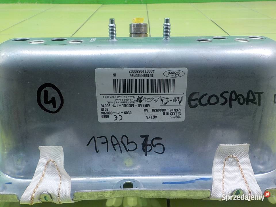 FORD ECOSPORT II 15 TDCI 15r 5D AIRBAG poduszka Poduszki powietrzne mazowieckie Suków