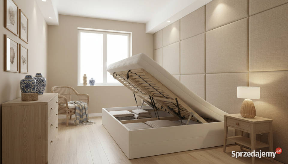 Łóżko AMORE ze skrzynią 27 Meble Prudnik