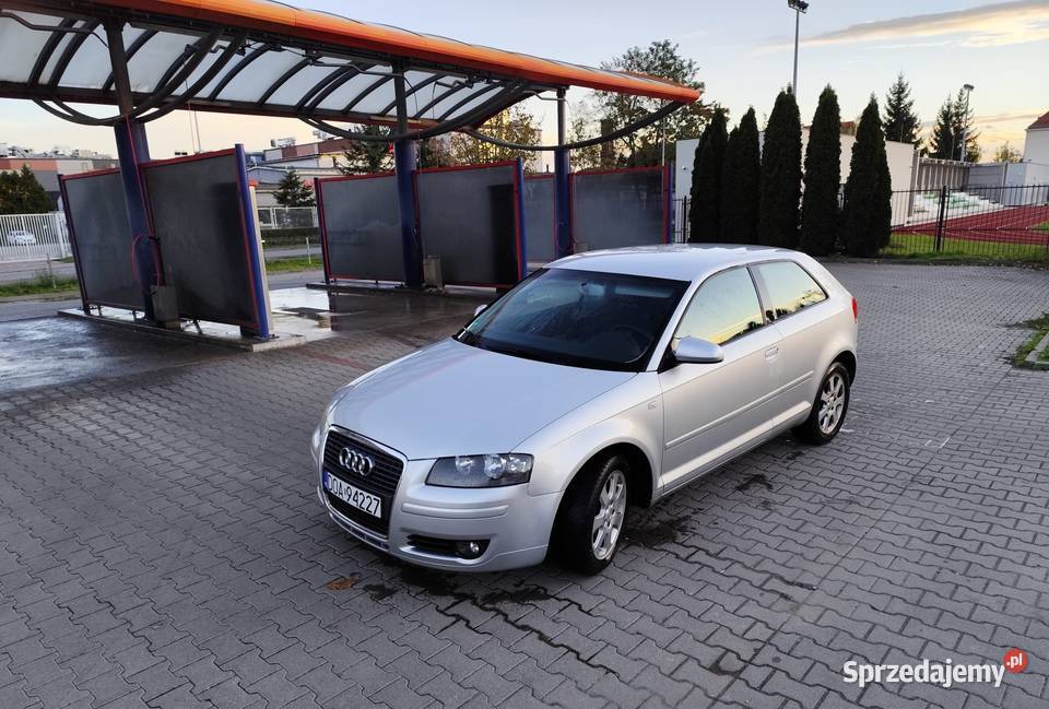 Audi A3 19 Tdi 105 3 drzwiowe srebrny metalik elektrycznie ustawiane fotele dolnośląskie Oława