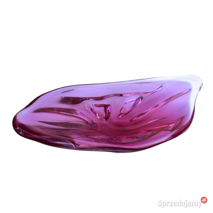 Różowa patera proj J Hospodka Chribska Sklarna Warszawa