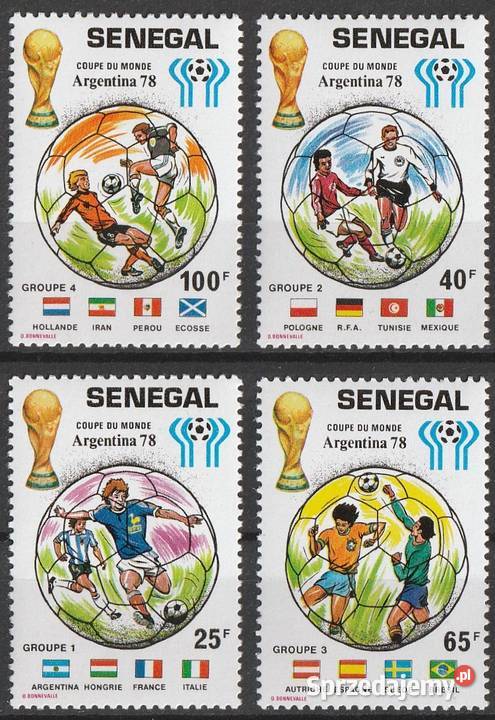 SENEGAL MŚ ARGENTYNA 1978 CZYSTE Łódź sprzedam