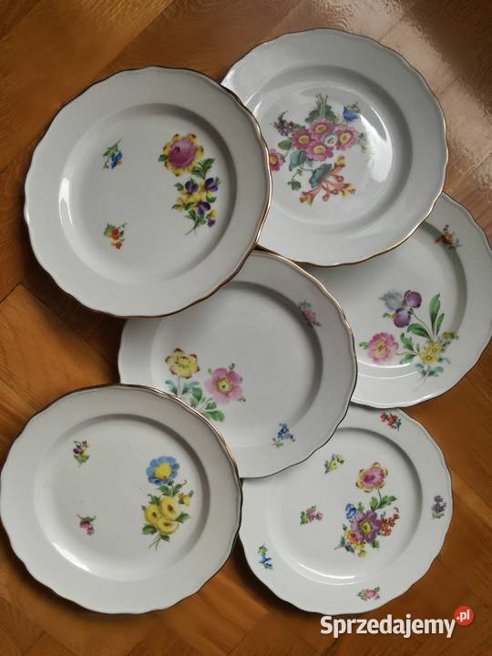 Porcelana Potschappel Dresden komplet 6 talerzy Jastrzębie-Zdrój sprzedam