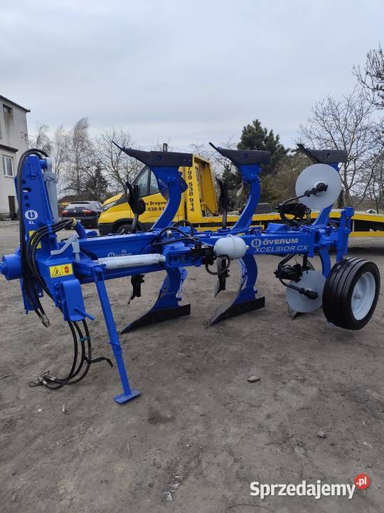 Pług obrotowy OVERUM 3 skibowy zabezpieczenie Żychlin sprzedam