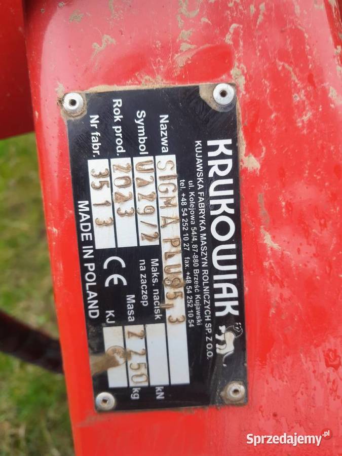 Agregat krukowiak sigma 53 Rzuchowa
