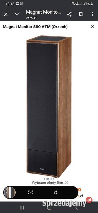 Kolumny magnat monitor s80 atm nowe orzechowe Łódź