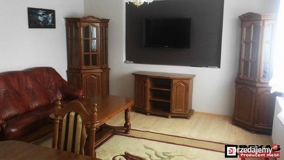 Zestaw Mebli Dębowych Salon Bekas Witryna Stół