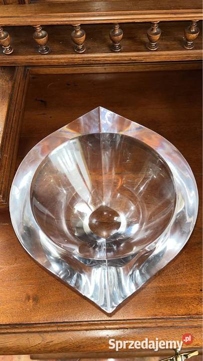 Patera misa Orrefors Marin Cut Art Glass pomorskie Gdańsk