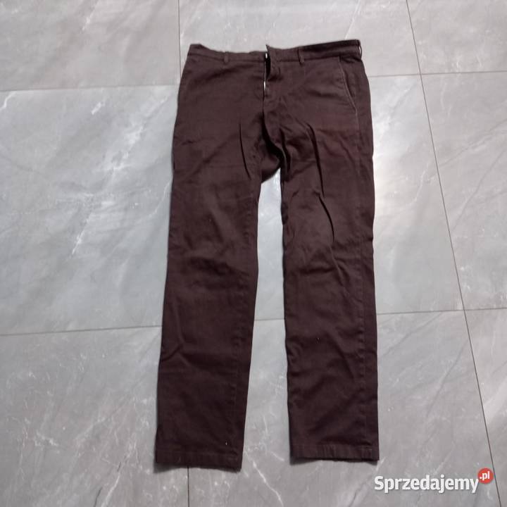 Spodnie Męskie Brązowe VISTULA Kamień Pomorski