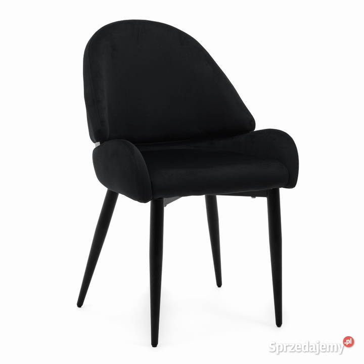 Krzesło Tapicerowane Bergamo Czarne Wysyłka 24H Tarchały Małe sprzedam