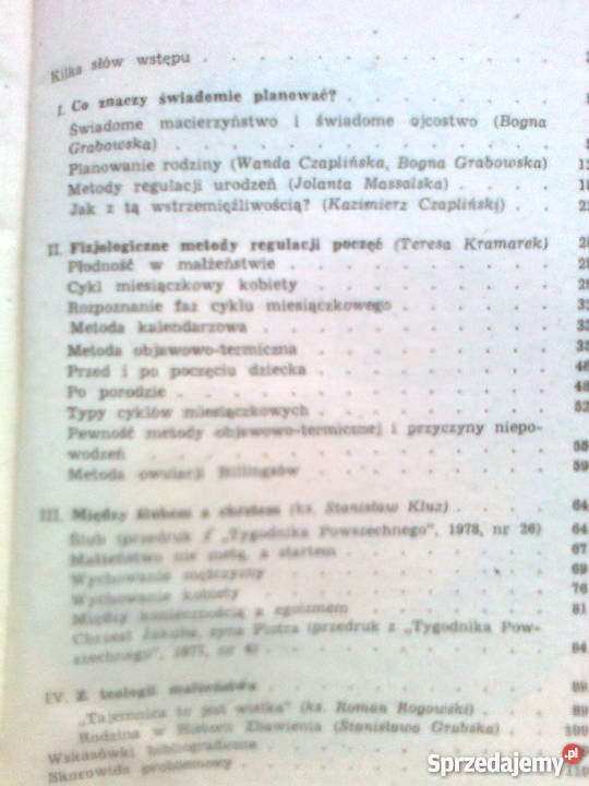 KATOLIK a planowanie rodziny sprzedam