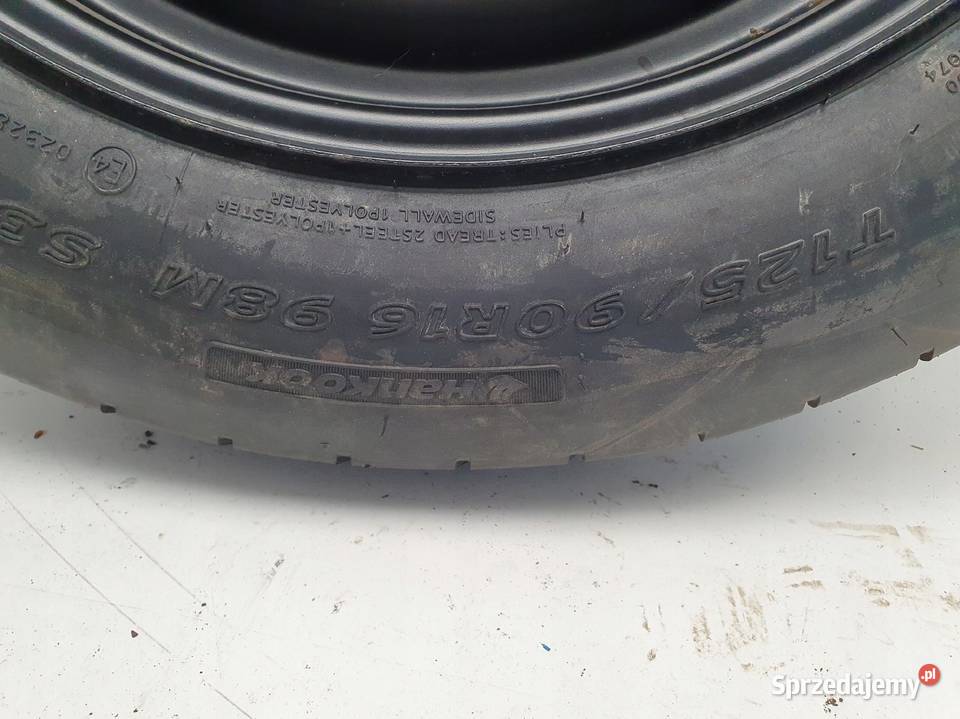 KOŁO DOJAZDOWE 12590 R16 AM51BA 5x108 dojazdówka Motoryzacja Chełm