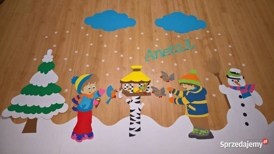 Dekoracje zimowe wielkoformatowe z brystolu Ryki