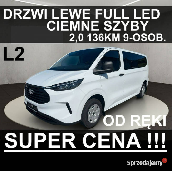 Ford Transit Custom Drzwi Lewe Full Led Ciemne zachodniopomorskie Szczecinek