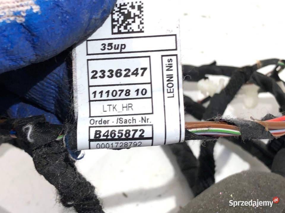 WIĄZKA DRZWI TYŁ PRAWY BMW G30 20 184 PRZEWÓD Motoryzacja podkarpackie