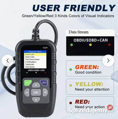 anner samochodowy OBD2 V119 JPOLSKI
