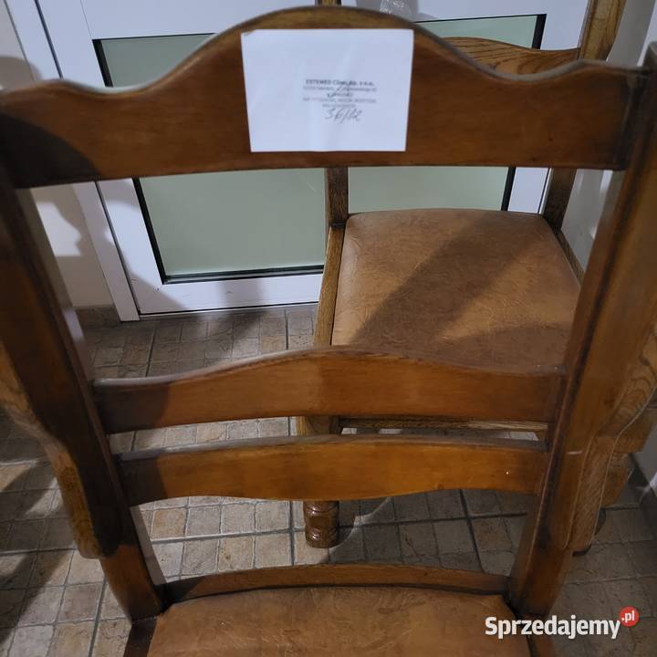 Krzesła dębowe Poznań sprzedam