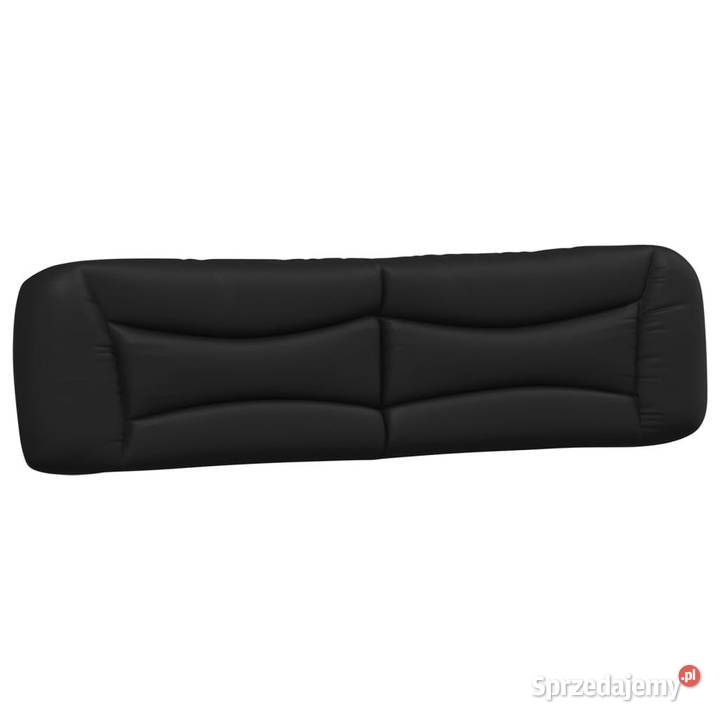 Łóżko z materacem czarne sztuczna skóra 200x200 sprzedam