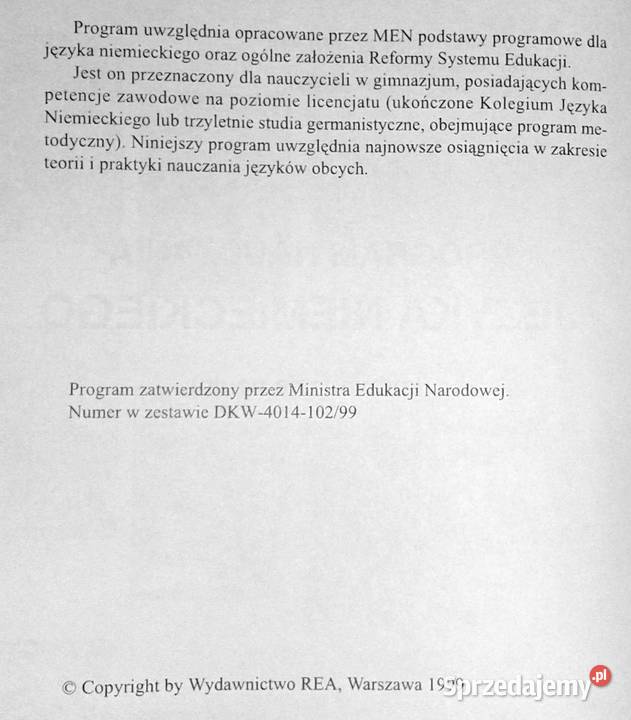 Program nauczania języka niemieckiego w lubelskie