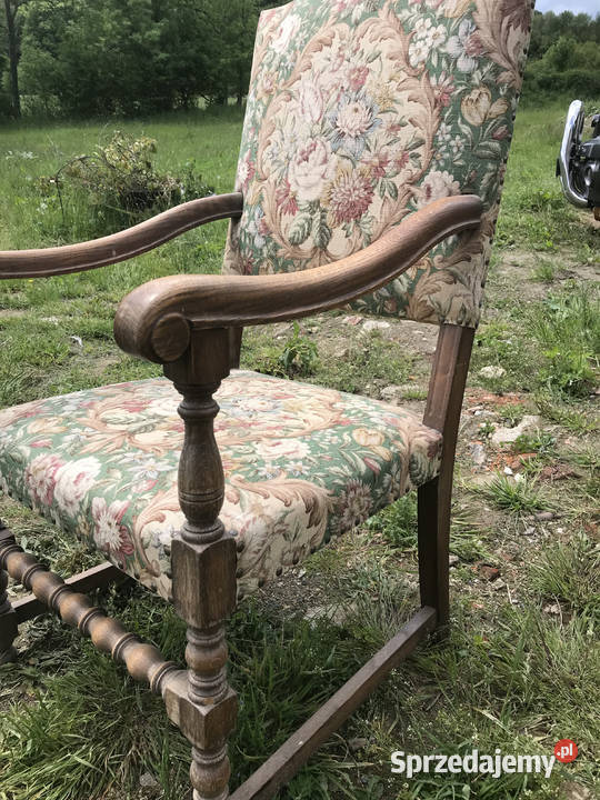 Fotel Tron oryginał pokrycie siedziska Polanica-Zdrój