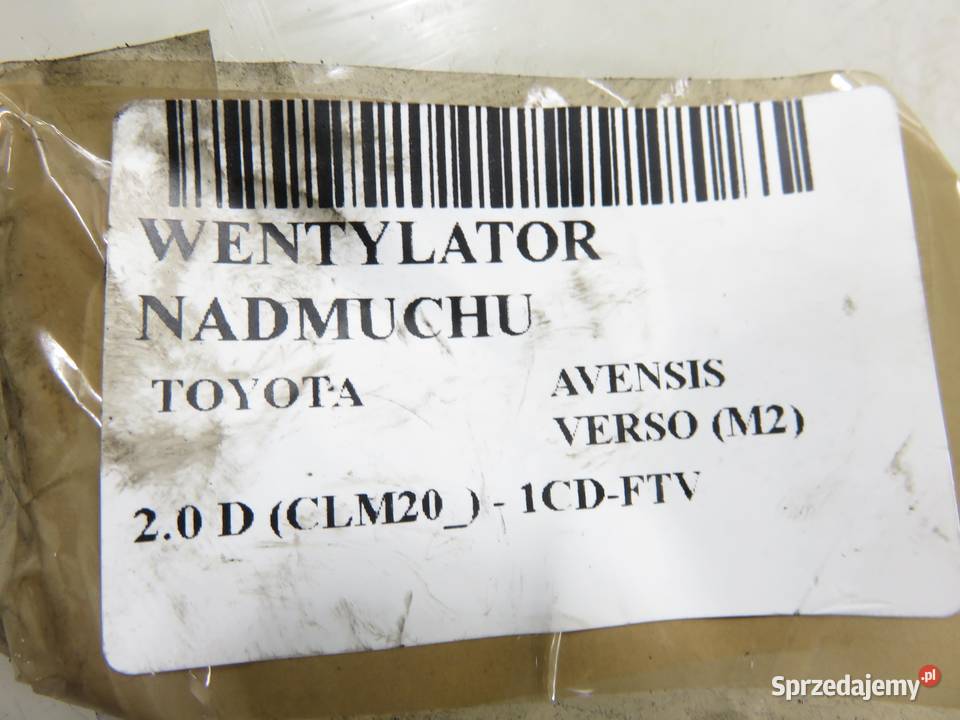 DMUCHAWA TOYOTA AVENSIS VERSO 1940007340 sprzedam