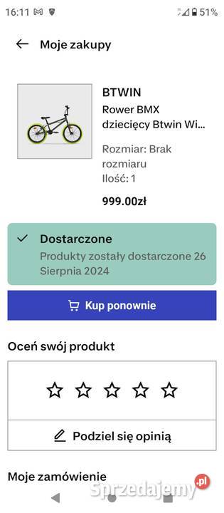 Rower BMX 20 WIPE 500 DECATHLON BMX Dębogóra
