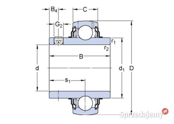 Wkład łożyska 35x72x19 mm SKF YAR2072FSKF małopolskie