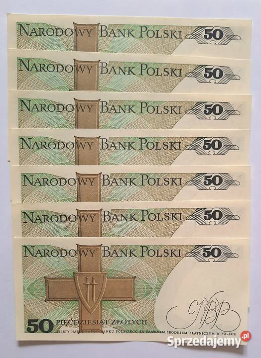 Zestaw Banknotów PRL 50 x 7 śląskie