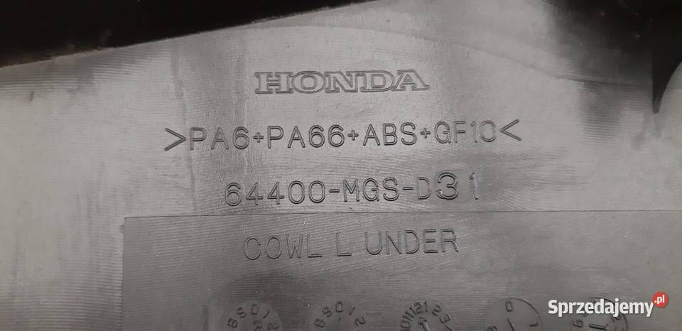 HONDA NC 700X OWIEWKA OSŁONA MASKOWNICA Szyby i owiewki Bieleń