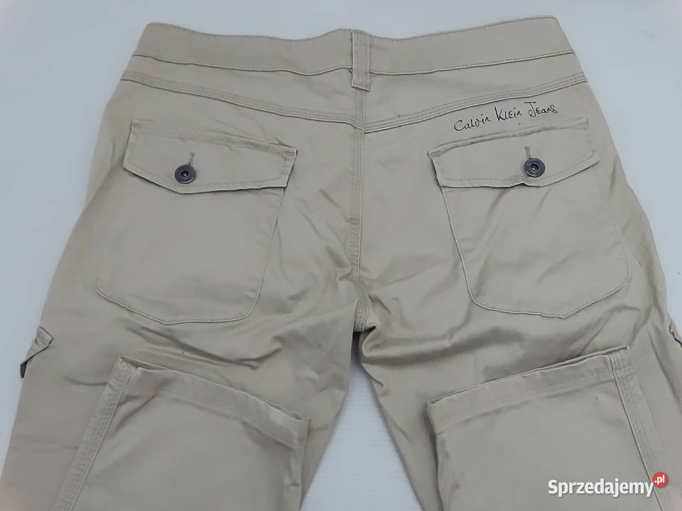Spodnie Calvin Klein Jeans Cargos Beżowe W27 L34 Biłgoraj