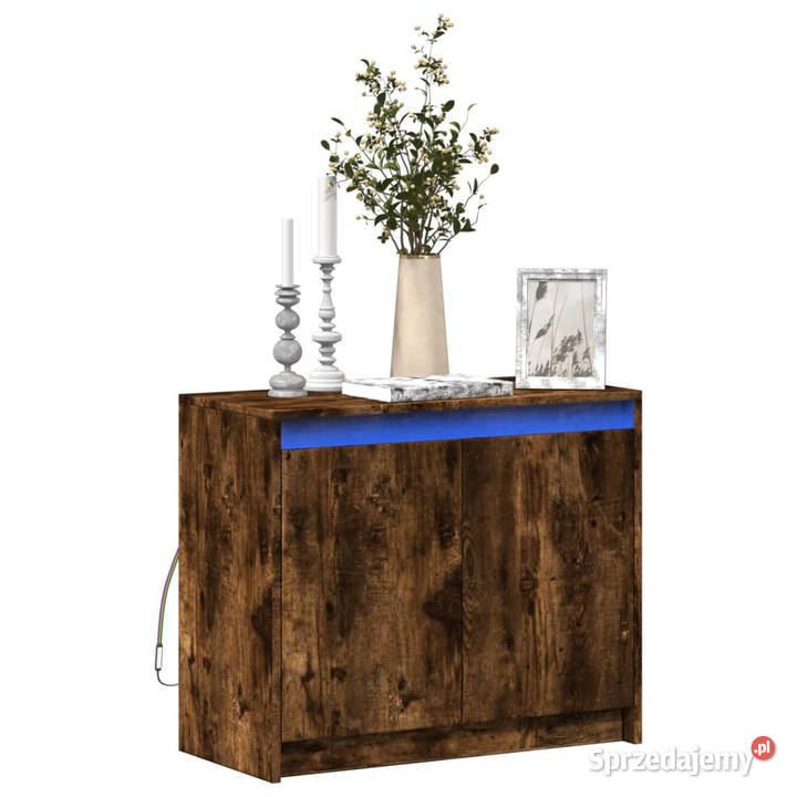 Szafka z LED przydymiony dąb 72x34x61 WM852177 Warszawa