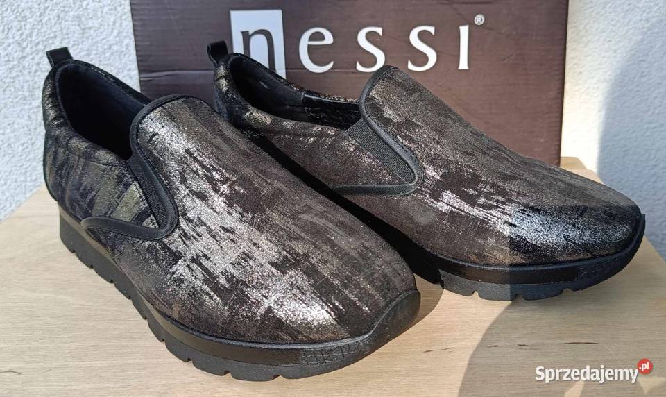 Mokasyny damskie r39 na grubej podeszwie Nessi 25.5cm Warszawa