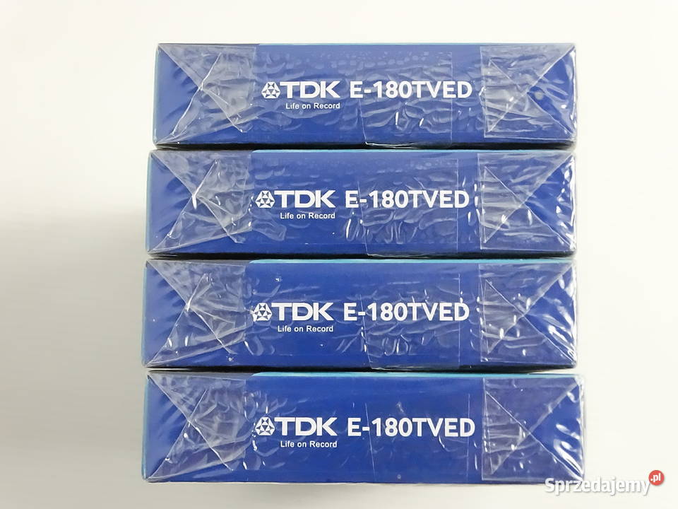 Nowe zafoliowane kasety VHS TDK Life on Record Biłgoraj