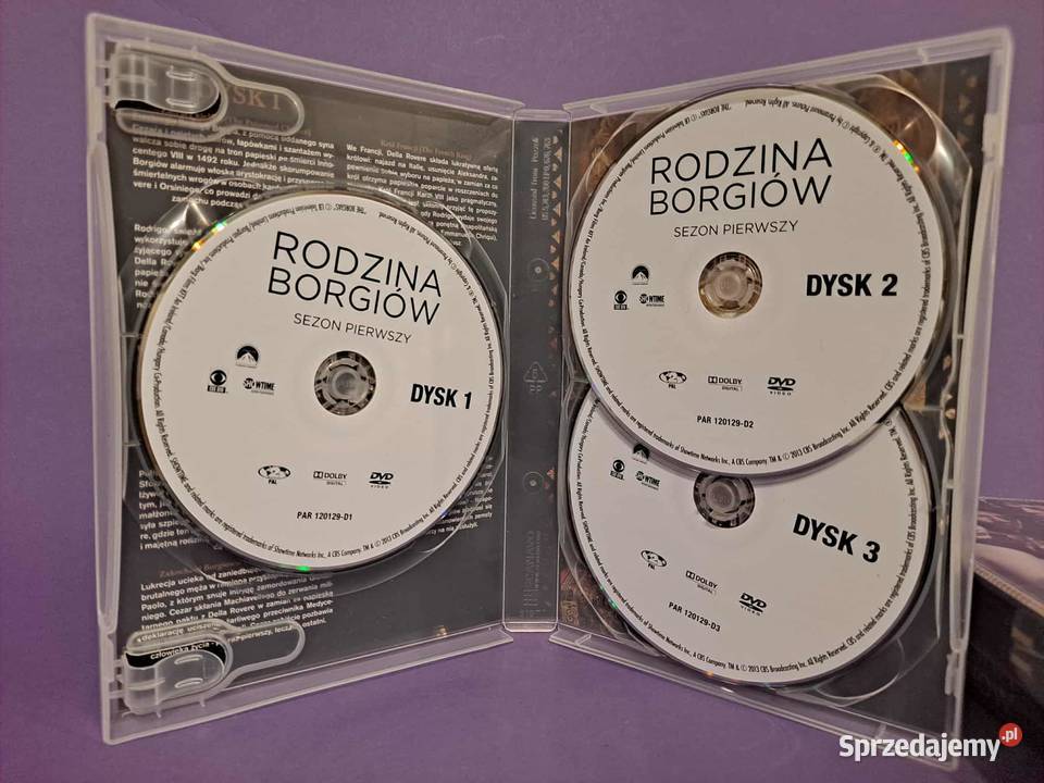 Rodzinia Borgiów DVD sezony 1 3 Kraków