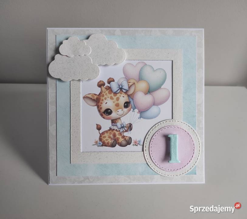 Kartka urodzinowa ręcznie robiona roczek łódzkie Łódź sprzedam
