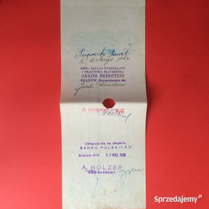 1532 Weksel Wystawiony W Łomży 29 Szczecin