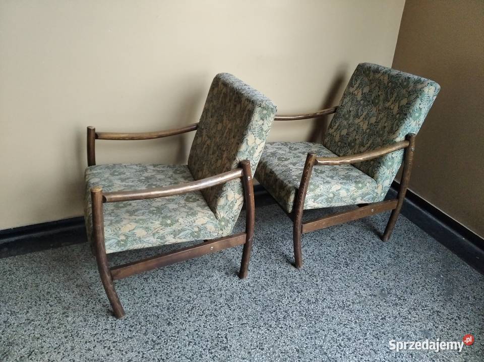 OKAZJA Fotel Gięty Fotele Gięte PRL Typ B8410 2 Zabrze