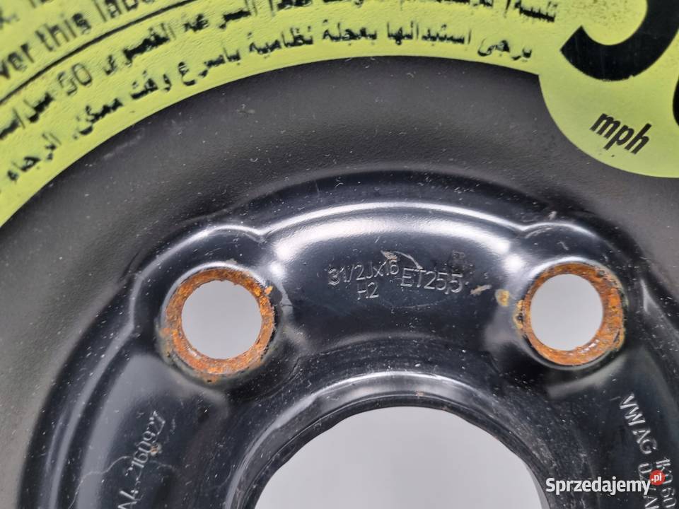 KOŁO DOJAZDOWE Audi Seat Vw Golf VI 12570 R16 Koła Chełm sprzedam