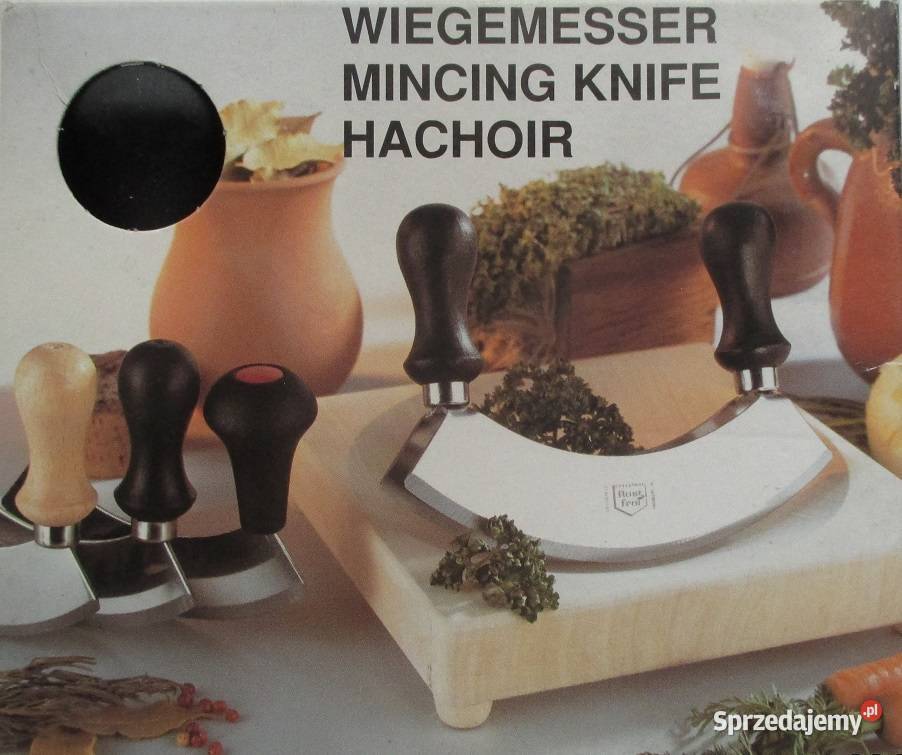 Nóż do siekania ziół sera orzechów podwójne Zalesie Górne