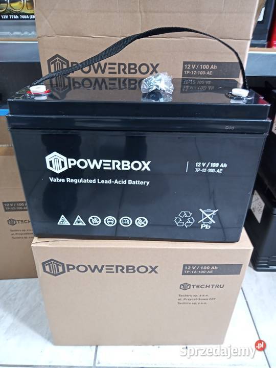 AKUMULATOR Powerbox 12V 100Ah VRLA AGM śląskie Częstochowa
