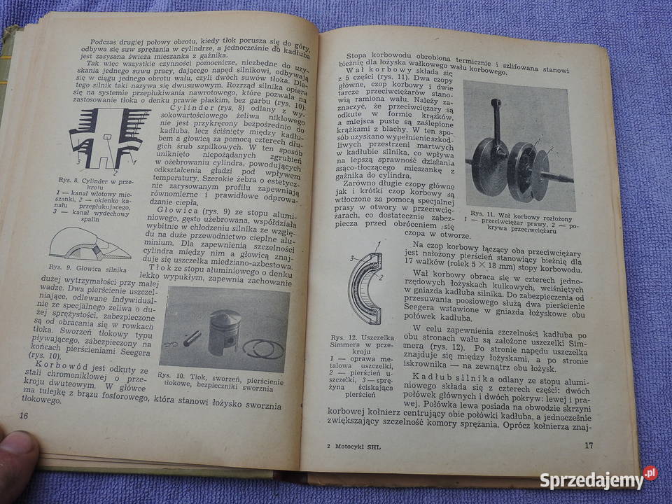 Obsługa Motocykla SHL 125 1953 stan nie Sokół Motoryzacja