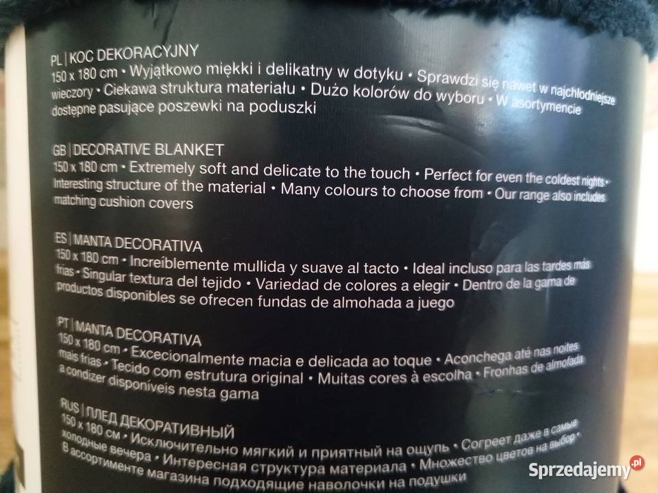 NAJTANIEJ Koc Dekoracyjny Kocyk Narzuta 3kolory Zabrze