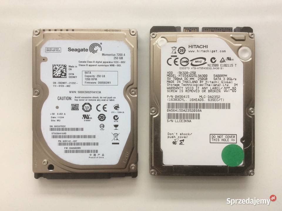 Twardy dysk HDD 25 160GB250320GB WDHITACHI Łódź